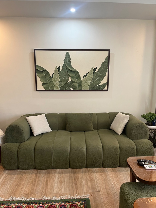 تابلو نقش برجسته برگ موز اجرای فوق تخصصی گالری جهان ابعاد 150*80 کد077